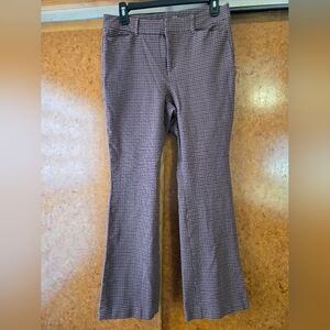 Flare Plaid Pants